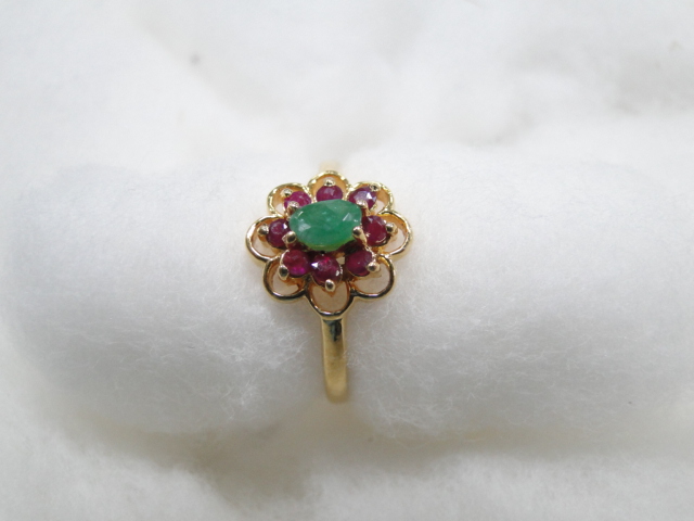 Colour Stone Gold Ring